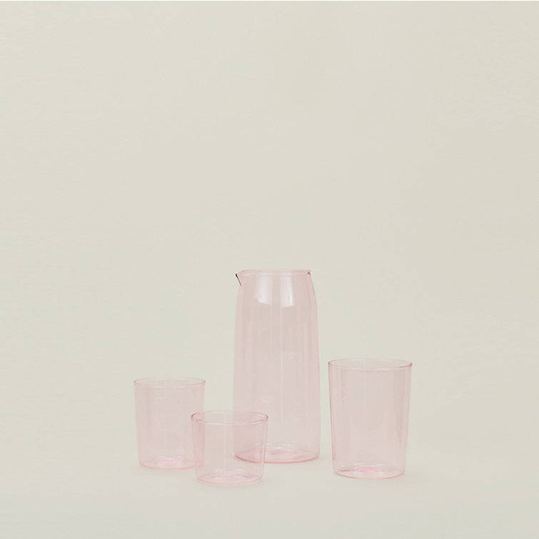 Blush Borosilicate Glassware Set of 4 - Small