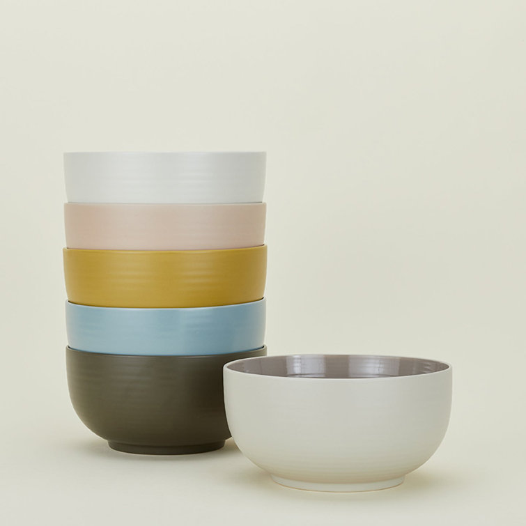 Sky Blue Ceramic Modern Serving Bowl