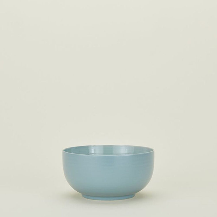 Sky Blue Ceramic Modern Serving Bowl