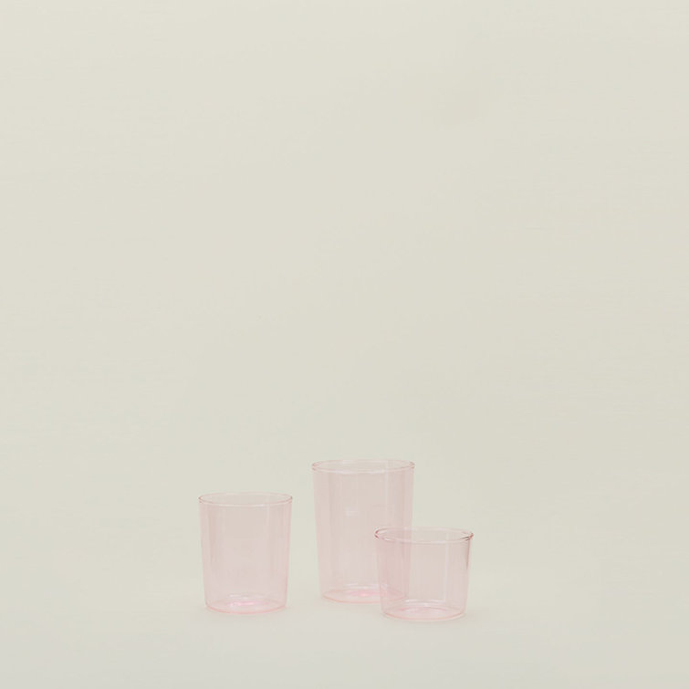 Blush Borosilicate Glassware Set of 4 - Small