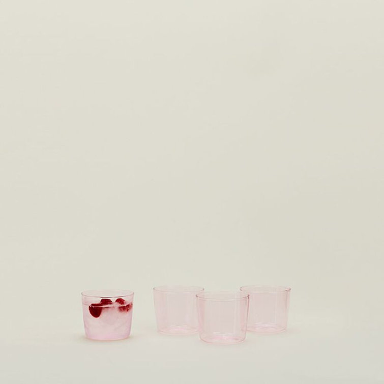 Blush Borosilicate Glassware Set of 4 - Small