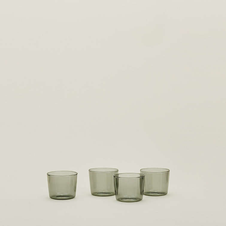Small Smoke Borosilicate Glass Tumbler Set