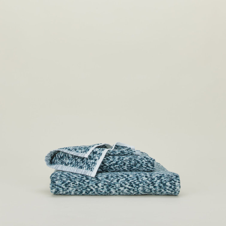 Peacock Sky Cotton Bath Washcloth