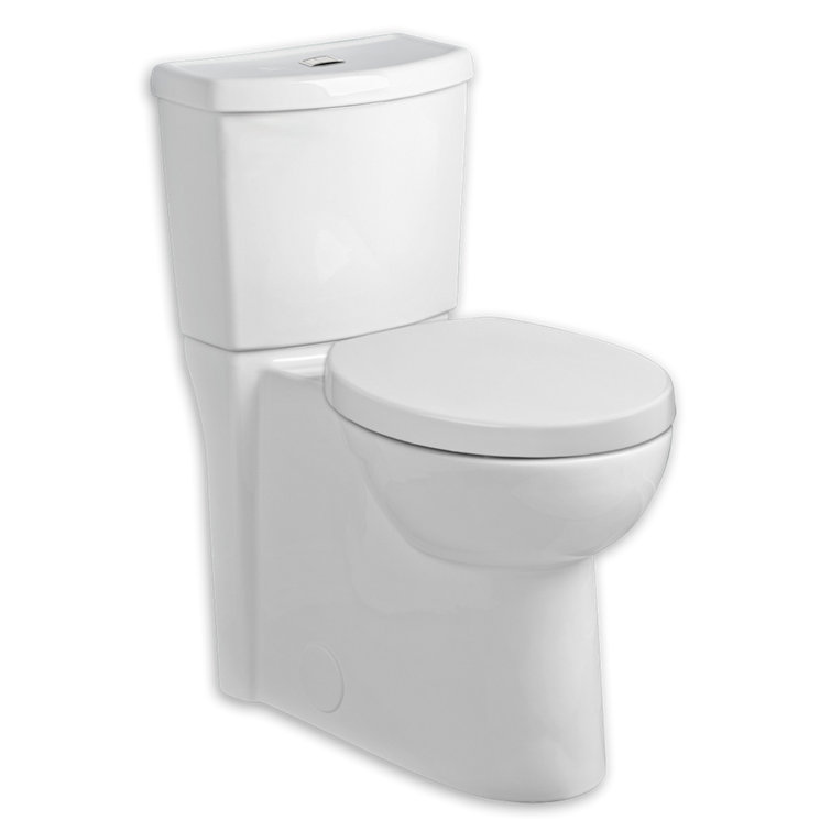White Dual Flush Elongated High Efficiency Two Piece Toilet