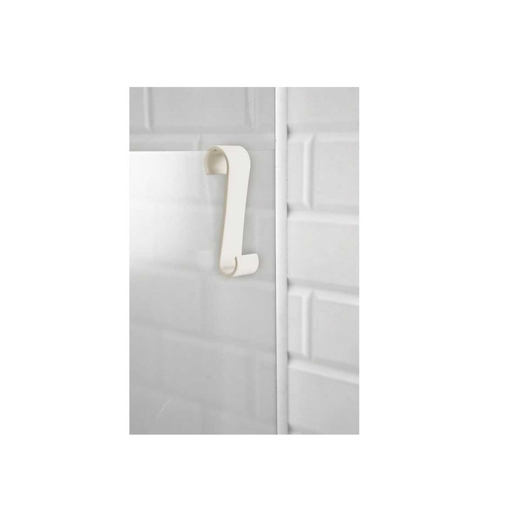 Large Beige Plastic S Hook for Bathroom Towel Bar