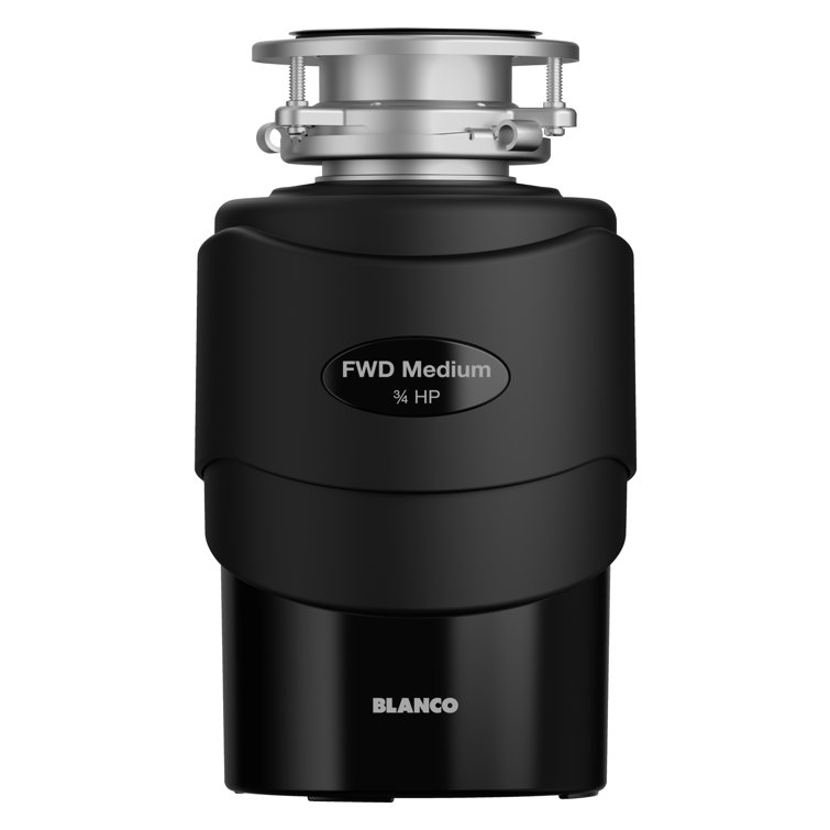 Black 3/4 HP Continuous Feed Food Waste Garbage Disposal