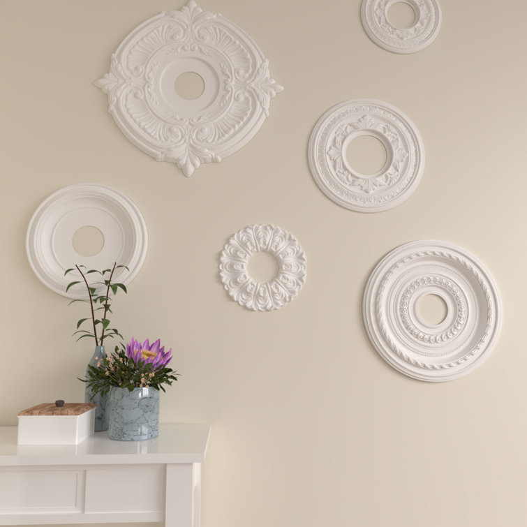 Janice Gray Circular Ceiling Medallion with Decorative Design