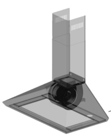 36" Stainless Steel Convertible Wall Mount Range Hood with Charcoal Filter