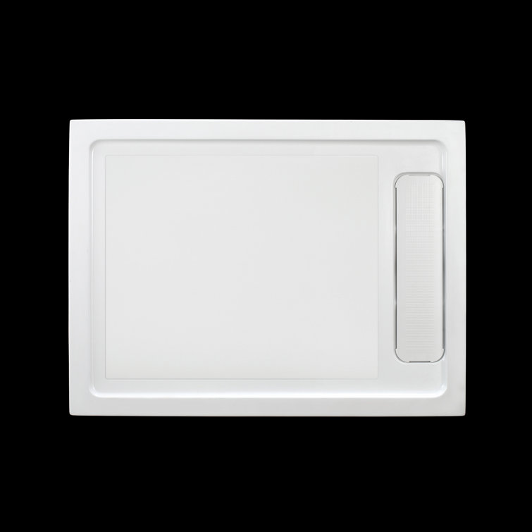 Matte Black 32" x 48" Frameless Glass Shower Kit