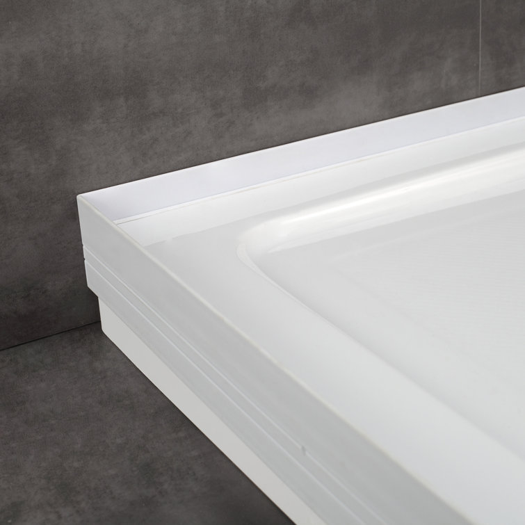 Bel 60" Matte Black and Clear Glass Frameless Sliding Shower Kit