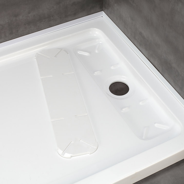 Bel 60" Matte Black and Clear Glass Frameless Sliding Shower Kit