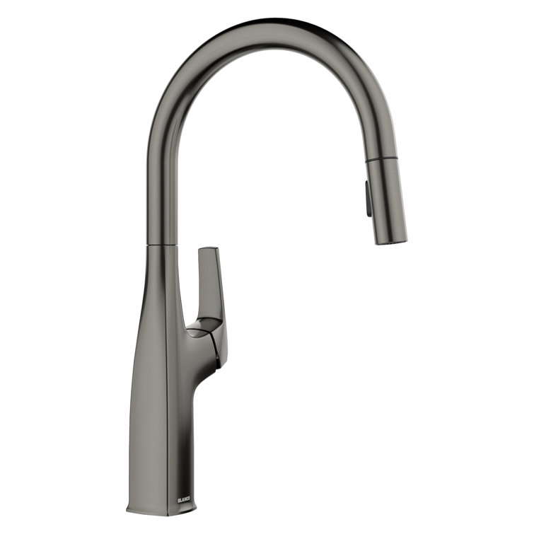 Satin Dark Steel Pull-out Spray Kitchen Faucet