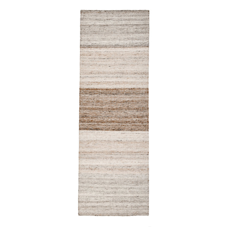 Matilda Multicolor Flat Woven Wool Stripe Runner Rug