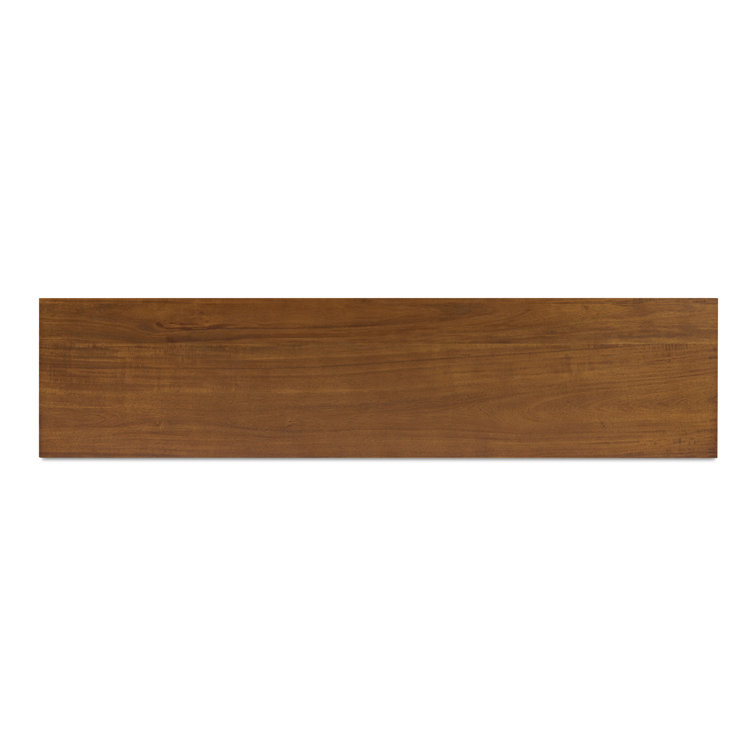 Emelio 74'' Dark Brown Acacia Wood Media Console