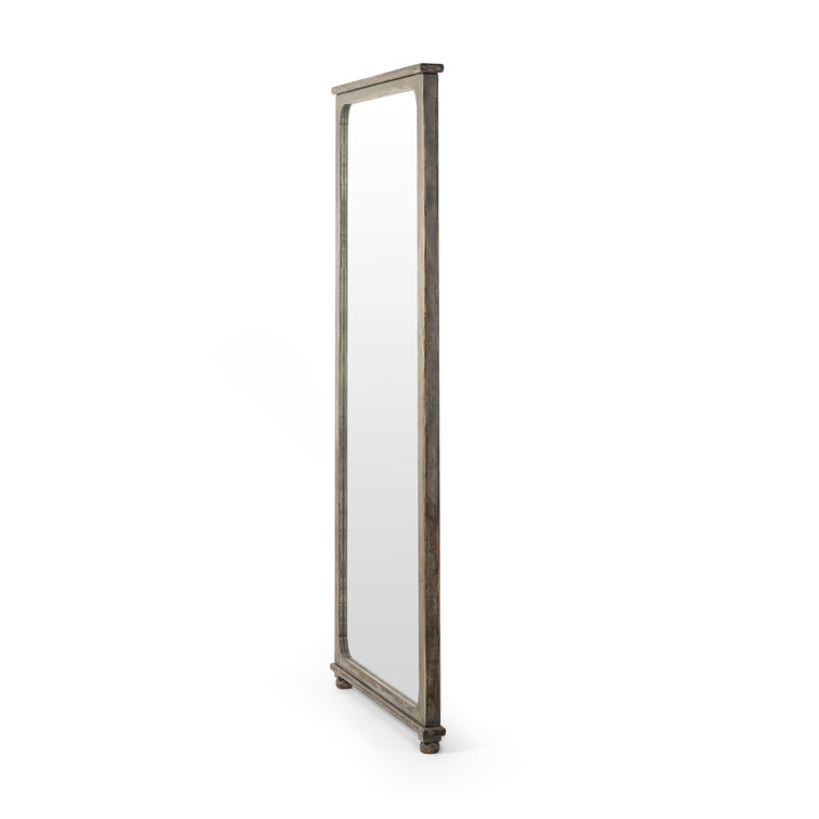 Orleans Blue Antique Pine Rectangular Floor Mirror