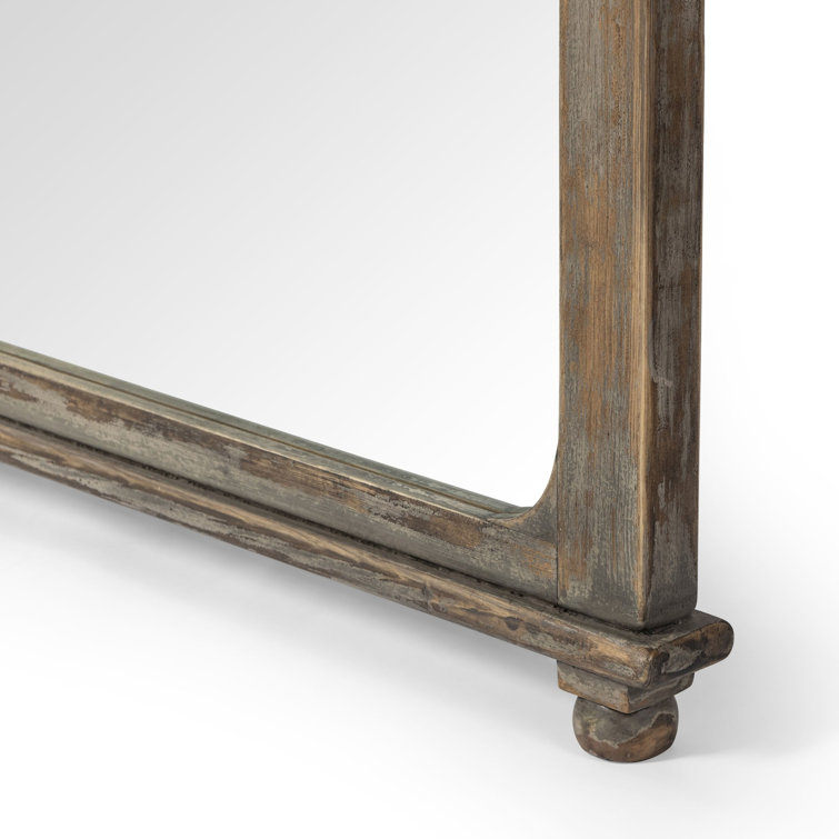 Orleans Blue Antique Pine Rectangular Floor Mirror