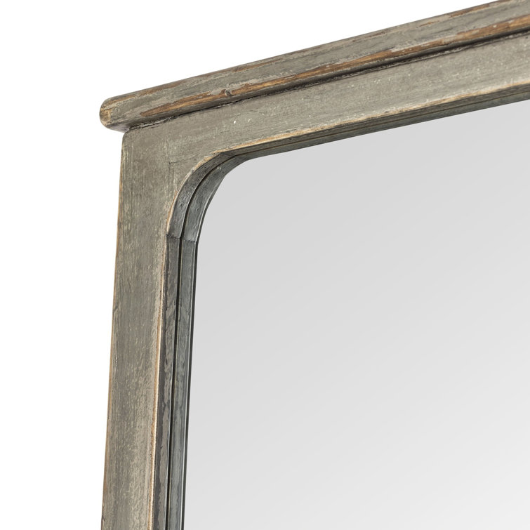 Orleans Blue Antique Pine Rectangular Floor Mirror
