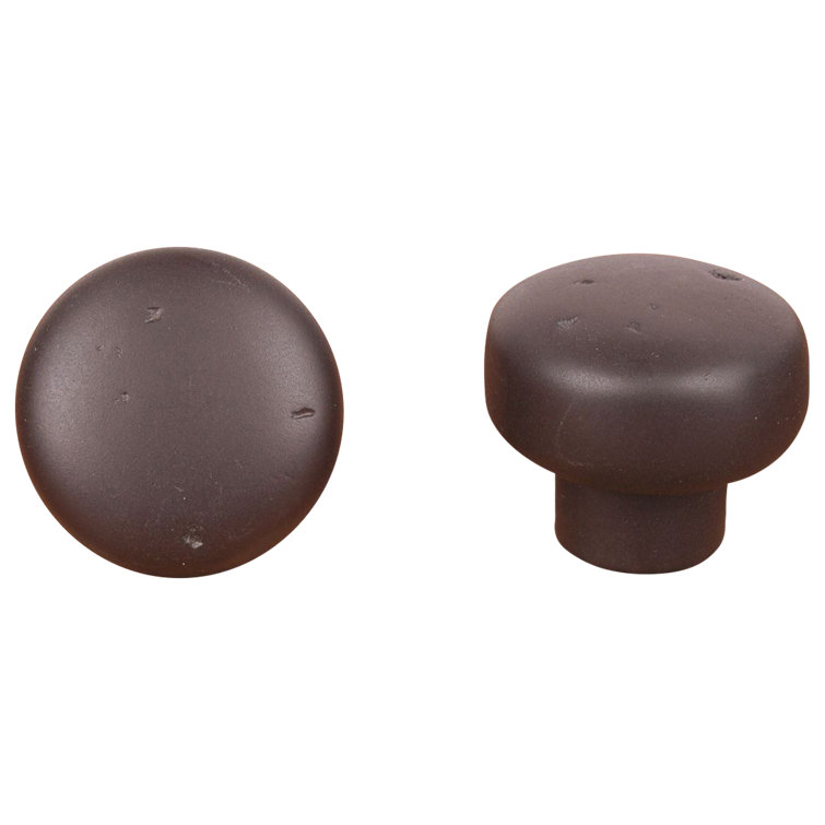 Oil Rubbed Bronze Mushroom Knob with Mounting Hardware