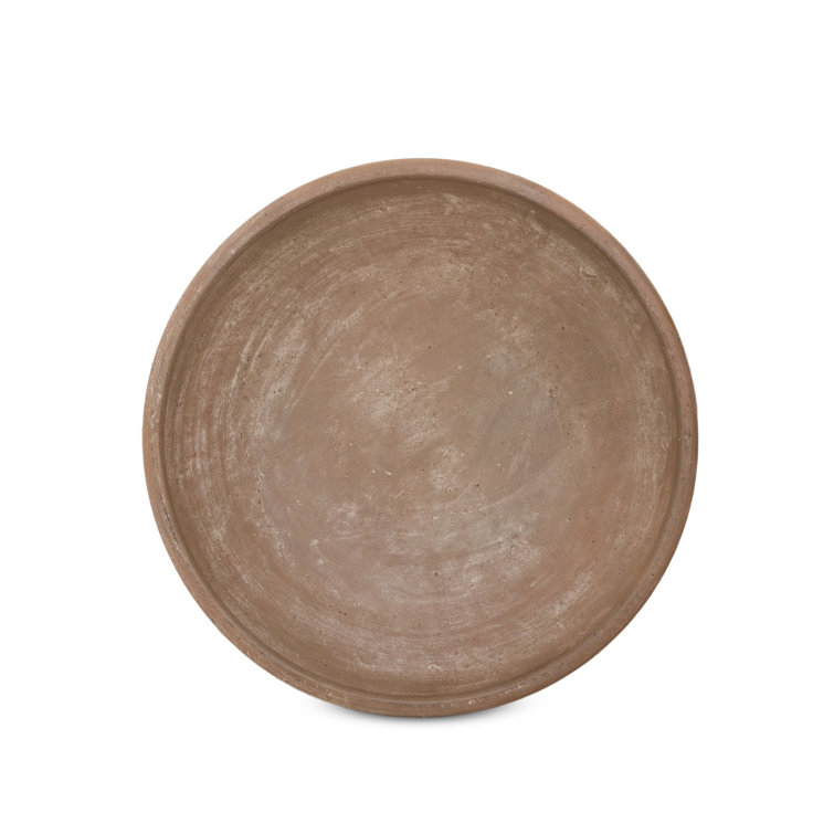 Natural Terracotta Shallow Decorative Bowls with Rounded Base