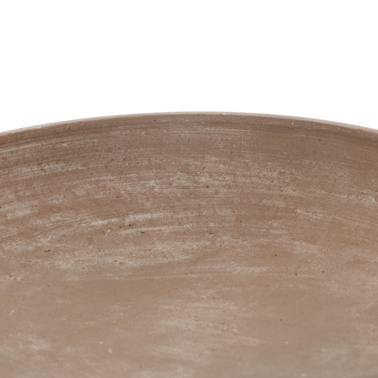 Natural Terracotta Shallow Decorative Bowls with Rounded Base