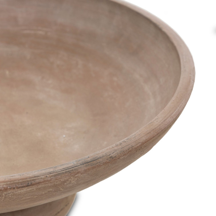 Natural Terracotta Shallow Decorative Bowls with Rounded Base