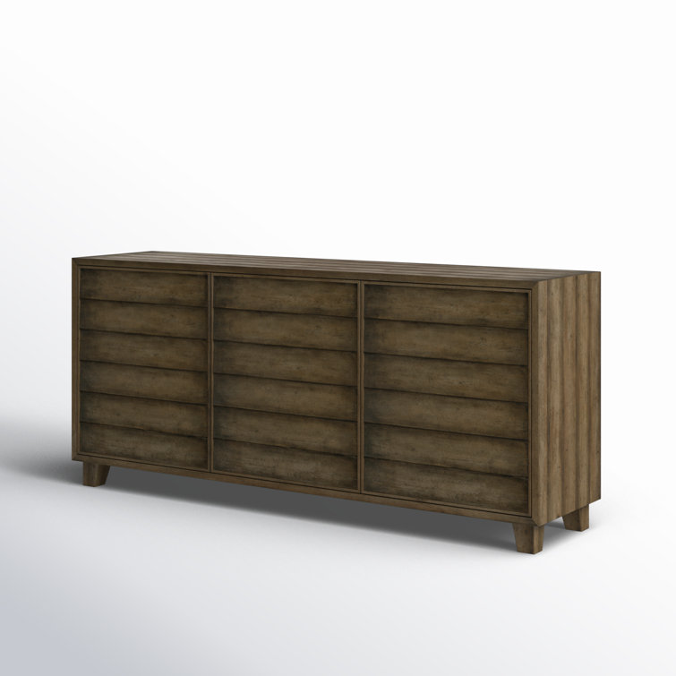 Cliffside 76'' Brown Transitional Buffet with Shutter Doors