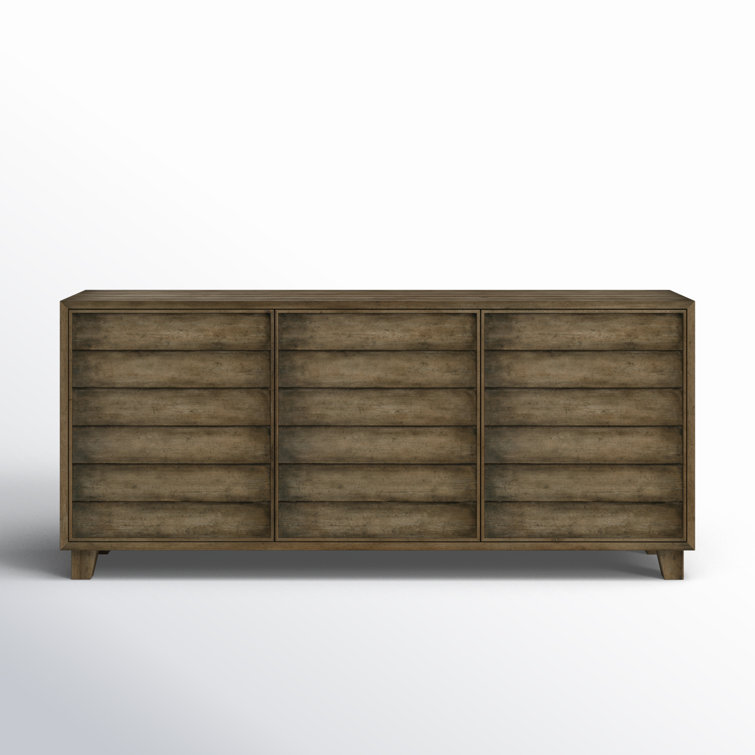 Cliffside 76'' Brown Transitional Buffet with Shutter Doors