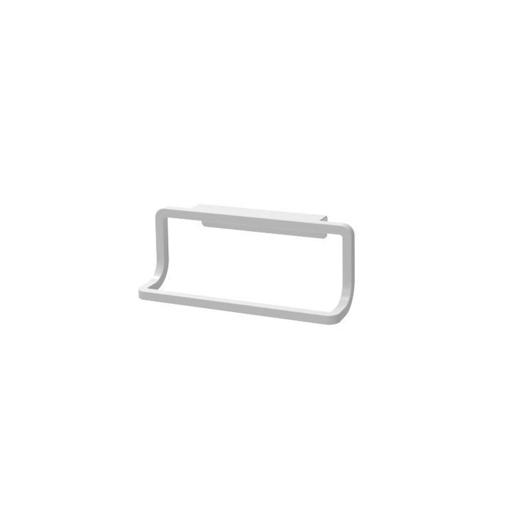 White Over-the-Door Kitchen Dish Towel Holder