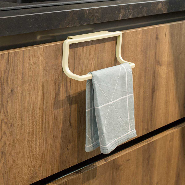 Beige Over-the-Door Kitchen Dish Towel Holder