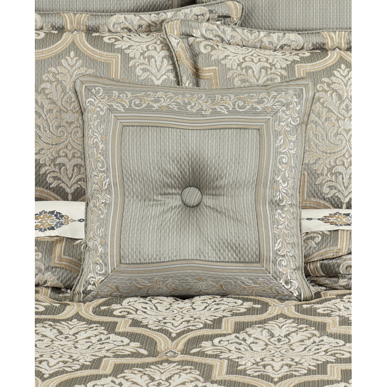 Martina Sage and Neutral Polyfill Box Throw Pillow
