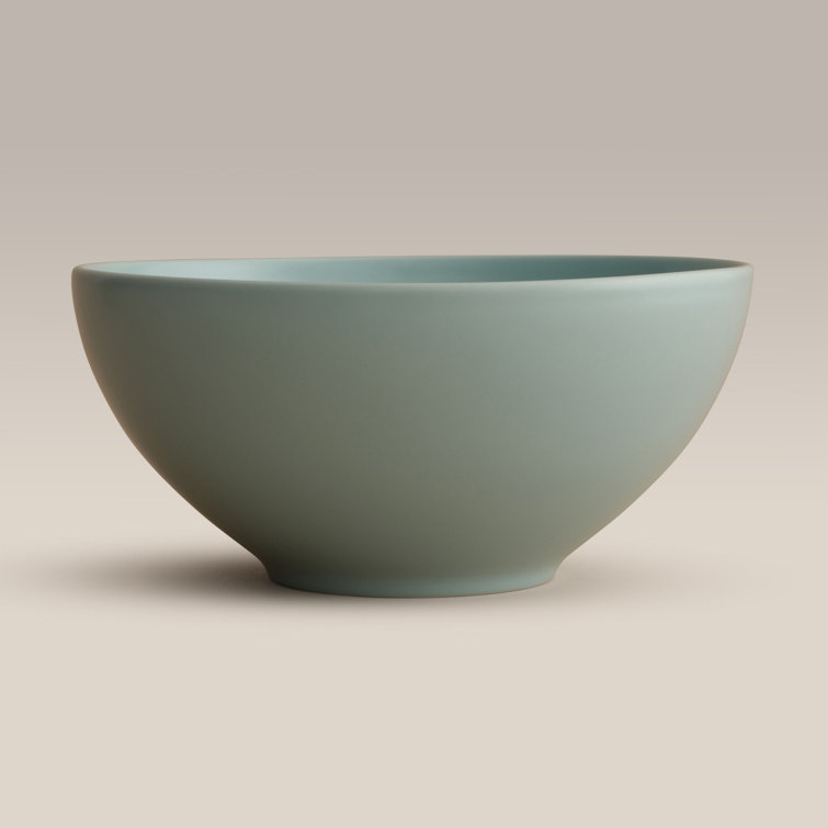 Green Ceramic 9.25'' Microwave Safe Serving Bowl