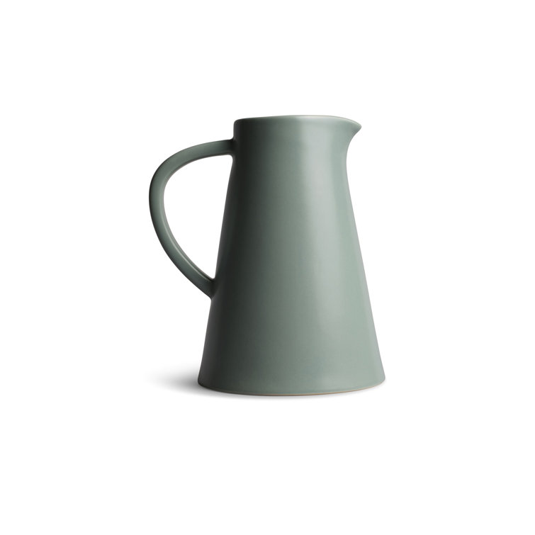 Green Ceramic 33.8oz Modern Pitcher