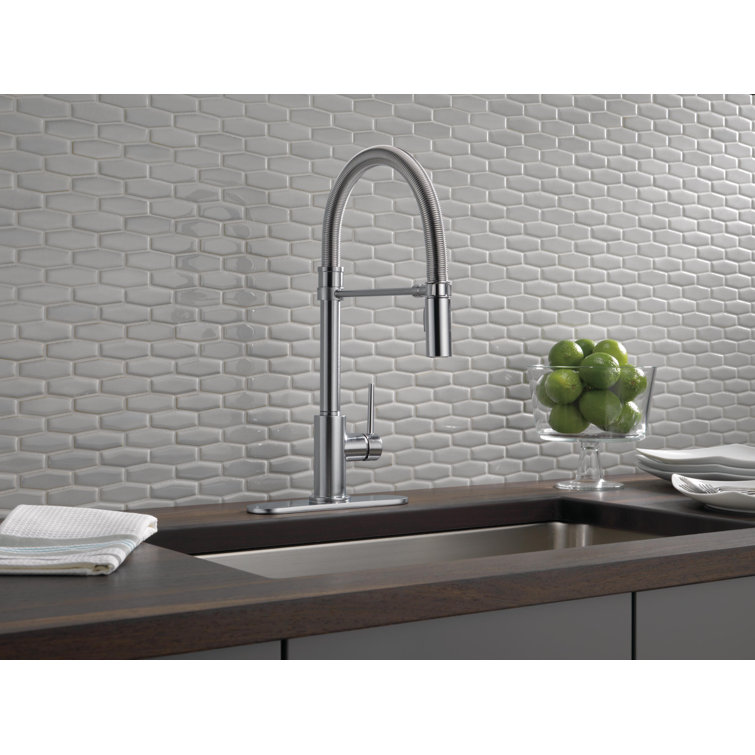 Arctic Stainless Steel Pull-Down Kitchen Faucet with Spray