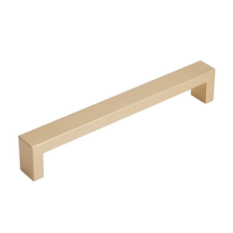 Satin Brass 8-Inch Modern Cabinet Handle Pull