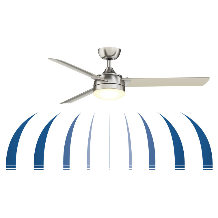 Xeno Brushed Nickel 56" LED Ceiling Fan with Remote