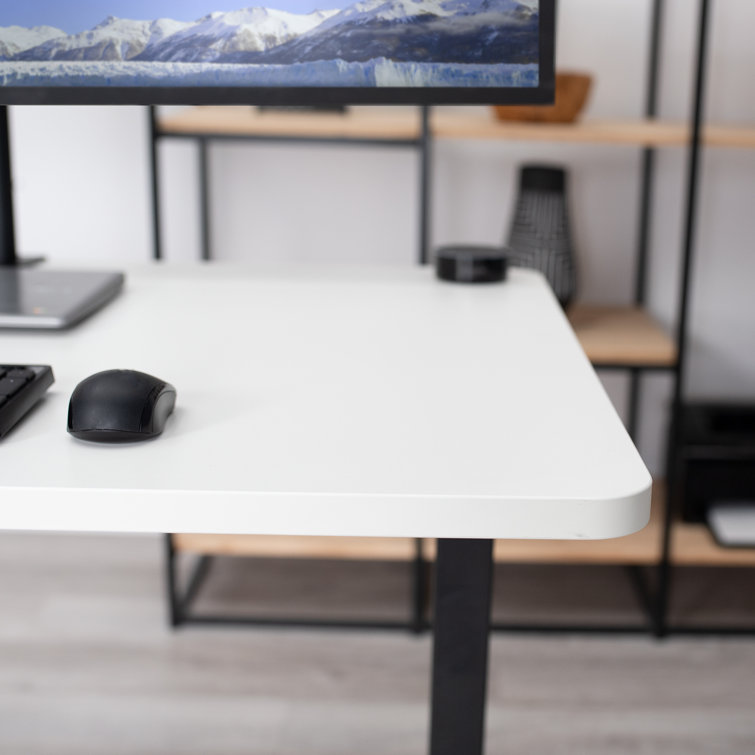 Modern White 71" Universal Sit-Stand Desk Top