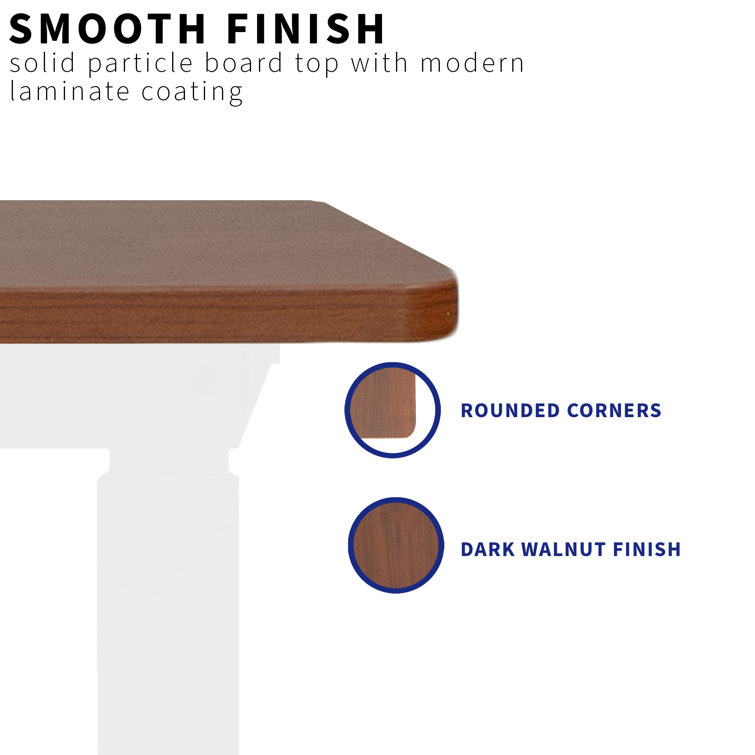 VIVO Dark Walnut 71 x 36 inch Particle Board Table Top