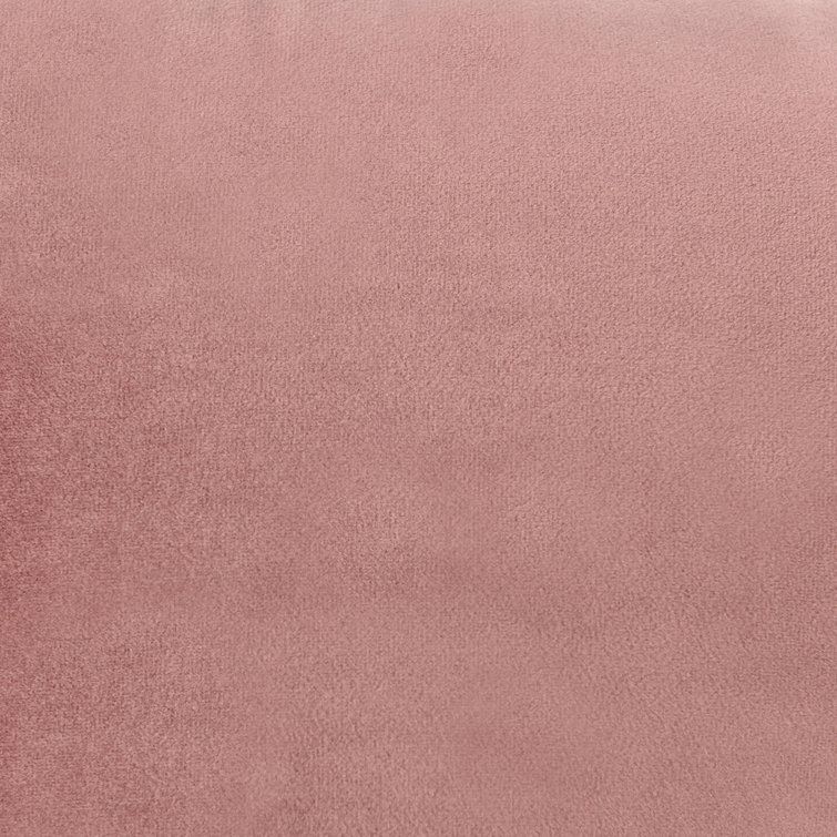 Blush Pink Velvet Tufted Sofa with Solid Wood Frame