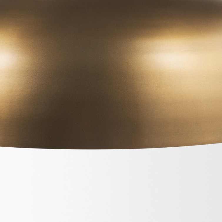 Gold Dome Metal Single Light Plug-in Pendant