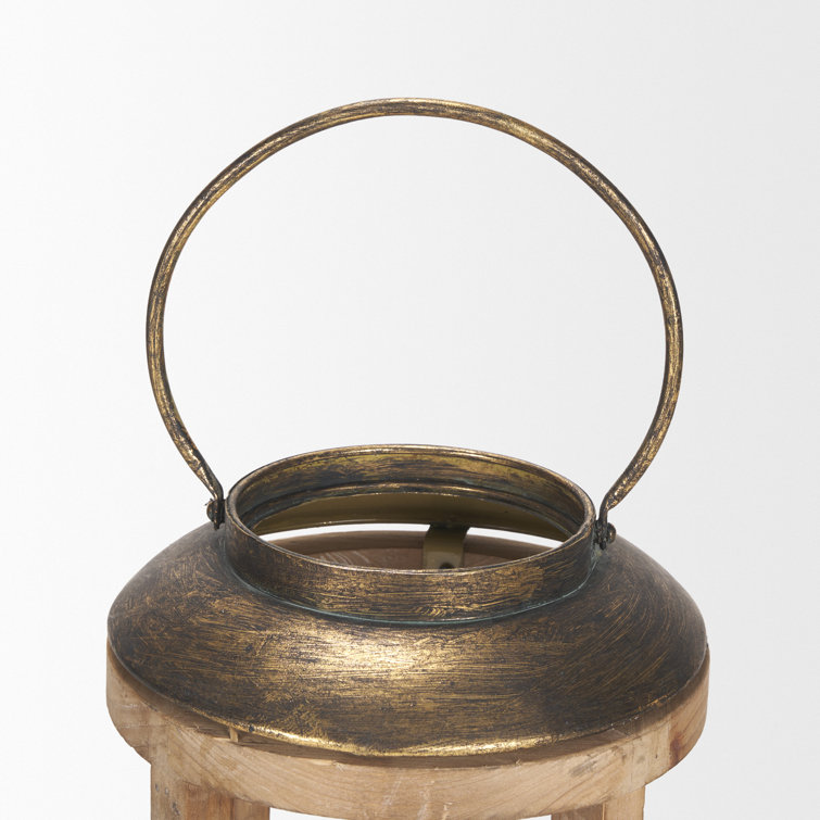 Bella Rustic Black Metal Oversized Candle Lantern