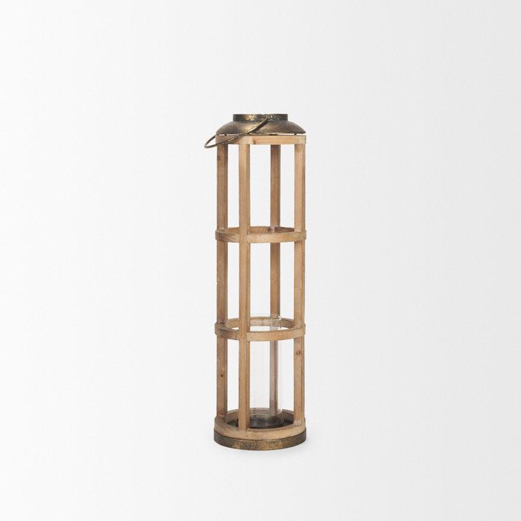 Bella Rustic Black Metal Oversized Candle Lantern