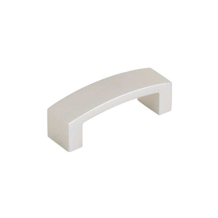 Satin Nickel 3" Modern Cabinet Pull with Mounting Hardware