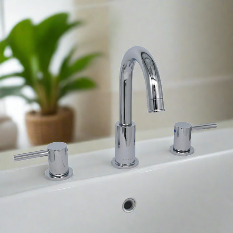 St. Lucia Chrome 2-Handle Widespread Bathroom Faucet
