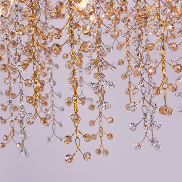 Fuji 60" True Brass and Crystal Linear Pendant Light