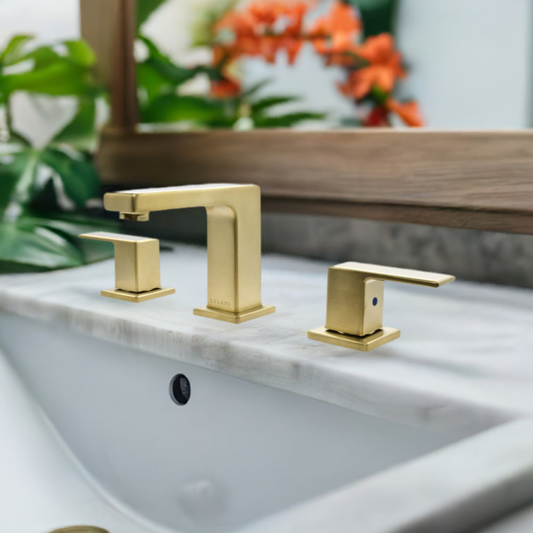 Capri Premium Champagne Gold 8" Widespread Two-Handle Bathroom Faucet