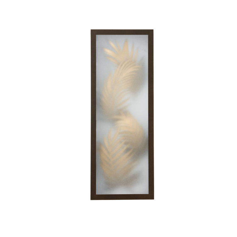 Folium 24" Bronze Stainless Steel LED Outdoor Wall Sconce