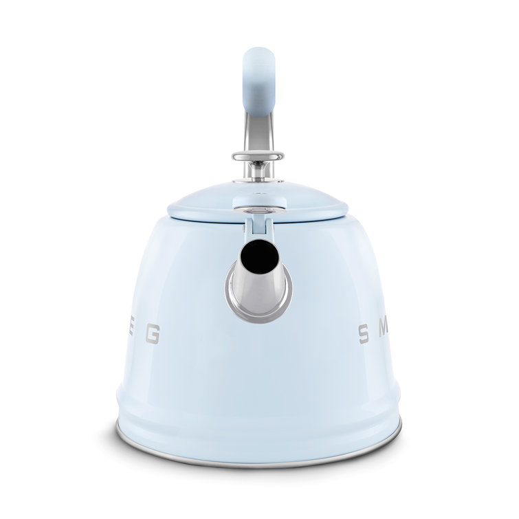 Pastel Blue Stainless Steel Retro Whistling Kettle