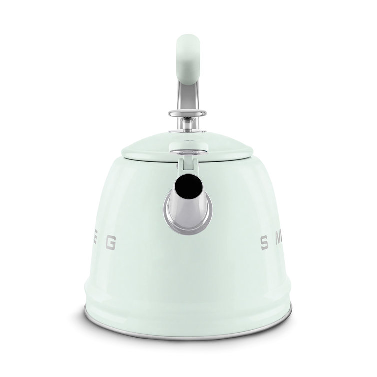 Pastel Green Stainless Steel Whistling Stovetop Kettle
