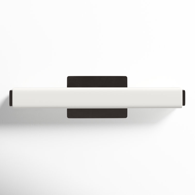 Elegant Brushed Nickel LED Vanity Wall Light with Opal Glass