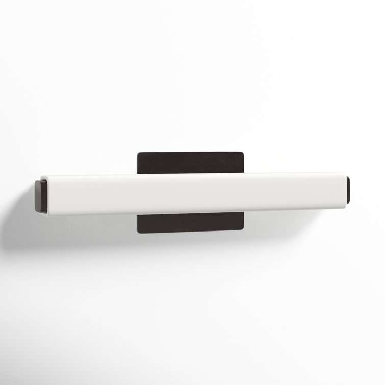 Elegant Brushed Nickel LED Vanity Wall Light with Opal Glass